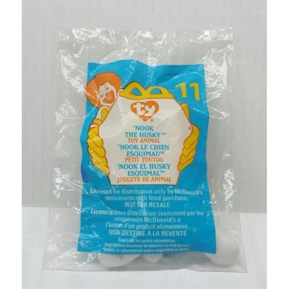 Ty Beanie Baby Nook the Husky, Mcdonalds Toy, collectible‎